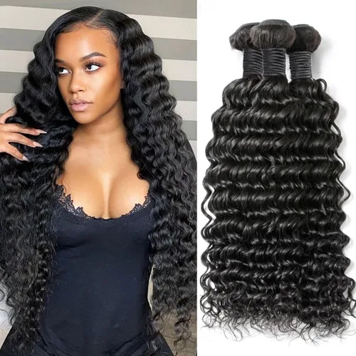 Vista 10 de Cabello humano rizado con cierre de encaje de 4 x 4, cabello humano prearrancado Jerry rizado ondulado 12A sin procesar brasileño virgen cierre