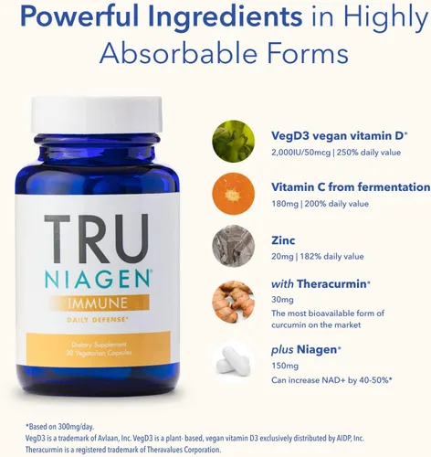 Vista 4 de TRU NIAGEN PRO Paquete de beneficios para todo el cuerpo 1,000 mg NAD +