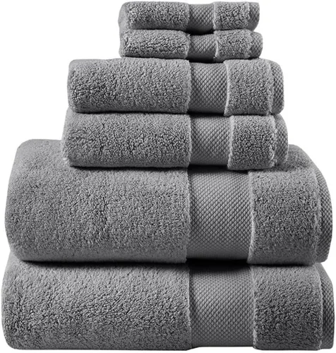 Vista 12 de Madison Park Signature Splendor - Juego de toallas de baño de lujo 100% algodón, suave, felpa de 1000 GSM, pesadas, calidad de hotel, cero torsión