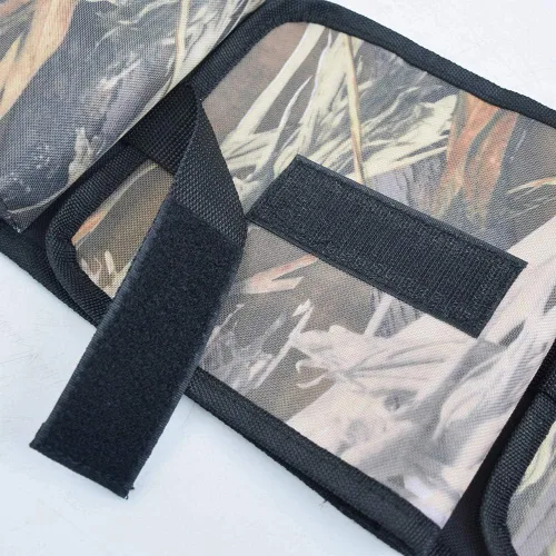 Vista 2 de Equipo de caza para asiento trasero de pistola, soporte para rifle de escopeta, organizador de pistolas con bolsillos, ajuste universal para camión