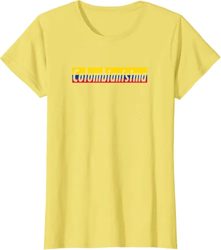 Vista 34 de Camisas Colombianisima Colombia para mujer Bandera de Colombia, Negro, S