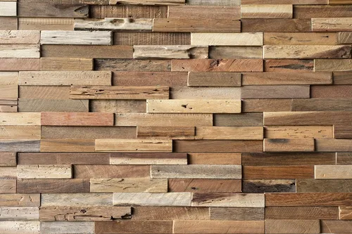 Vista 3 de WoodyWalls - Paneles de pared de madera de granero recuperada en 3D, instalación de pegamento y clavos, juego de 10 paneles premium