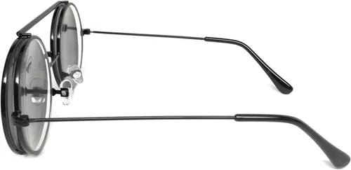 Vista 5 de Gafas de sol Django de metal Steampunk Flip Up