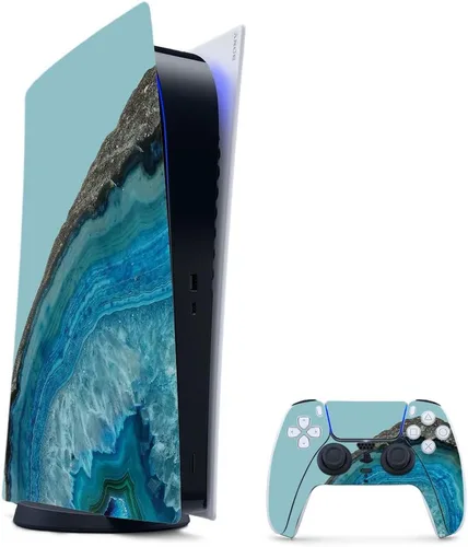 Vista 30 de MightySkins - Skin para juegos para PS5 / Playstation 5 Bundle – Mármol ámbar Envoltura protectora de vid Fácil de aplicar y cambiar