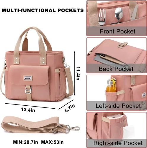 Vista 4 de Weitars Bolsa de almuerzo y lonchera mochila 2 PCS
