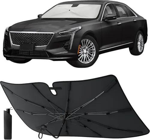 Vista 37 de EcoNour Parasol plegable para parabrisas de Mazda 3 2014-2016 2017 2018, parasol para ventana delantera de automóvil, protección UV, bloqueador