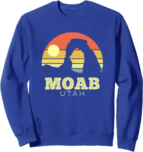 Vista 3 de Moab Utah Vintage Sunset Arches Adventure Outdoors Sudadera