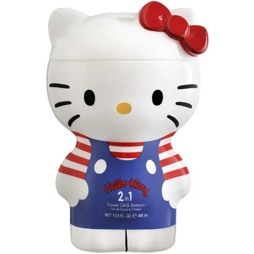Vista 2 de Gel y Champú 2 en 1 Air-Val 400 ml Hello Kitty