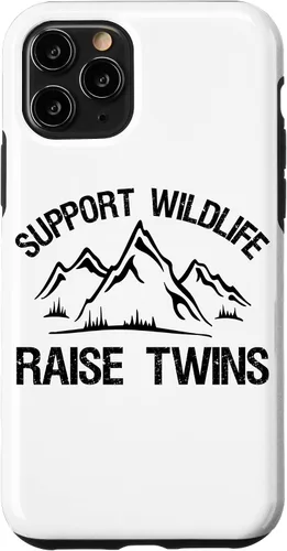 Vista 29 de Support Wildlife Raise Twins Funny Twin Mom Dad Gift Case for iPhone 17