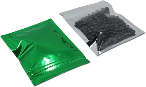 Vista 9 de PABCK: Paquete de 100 bolsas transparentes reutilizables con cierre hermético para almacenar alimentos, Negro