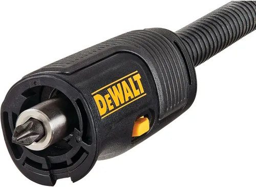 Vista 14 de DEWALT Adaptador de taladro de ángulo recto FLEXTORQ, sistema 4 en 1, eje flexible recto compacto de 12 pulgadas, adaptador de taladro de 90 grados