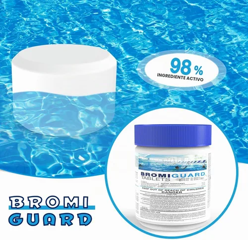 Vista 3 de Tabletas de Bromo para SPA Bañera de Hidromasaje 1lb 50LB Tabletas Bromantes Refuerzo Elimina Bacterias Algas Sensación de Agua Suave Sin Olor a