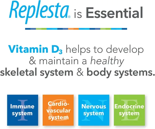 Vista 7 de Replesta 50,000 UI de vitamina D3 colecalciferol, para la deficiencia de vitamina D, Oblea masticable de una vez por semana, no modificada