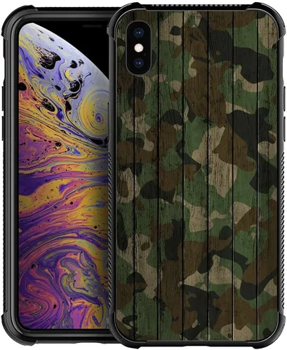 Vista 32 de DJSOK Funda compatible con iPhone 7/8 Plus, diseño con patrón de parachoques trasero, esquinas reforzadas antiarañazos, caver de TPU suave, fundas