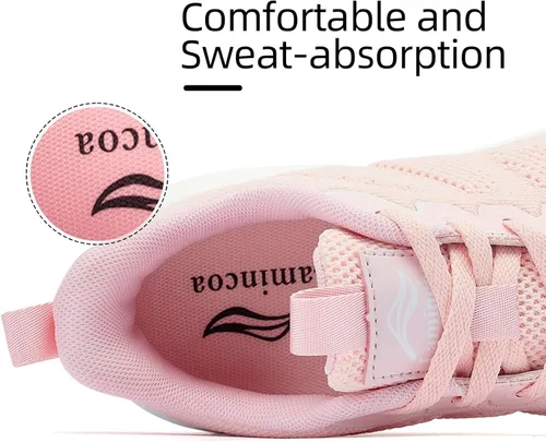 Vista 4 de Lamincoa Zapatos para caminar para mujer, tenis para correr, tenis y gimnasio