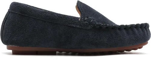 Vista 3 de Mocasines de gamuza para niñas y niños, ligeros, antideslizantes, zapatos de barco casuales, zapatos de vestir
