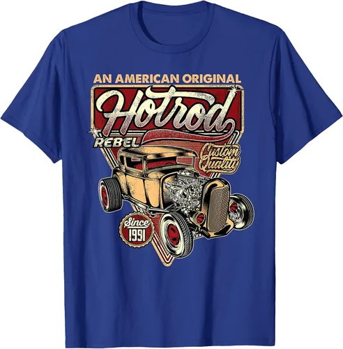 Vista 15 de Camiseta vintage Hot Rod Speed and Power para hombre Asphalt Grey