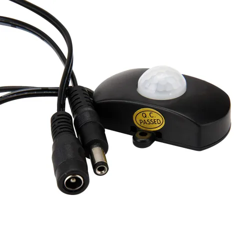 Vista 2 de Interruptor de sensor de movimiento activado por movimiento con cable de acoplador de CC SUPERNIGHT DC 5V-24V 5A PIR