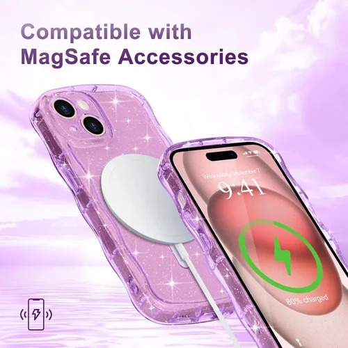 Vista 203 de Pepmune Funda magnética para iPhone 17 Pro Max, color rosa