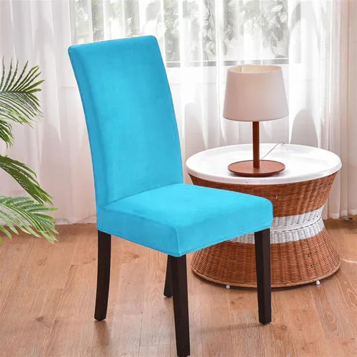 Vista 6 de Lifup Fundas de terciopelo para sillas de comedor, fundas elásticas y suaves para silla Parson lavable, protector de silla para el hogar, hotel