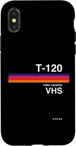 Vista 5 de Funda para disfraz de nostalgia retro para iPhone 16 con gráficos de cinta VHS de los años 80 y 90