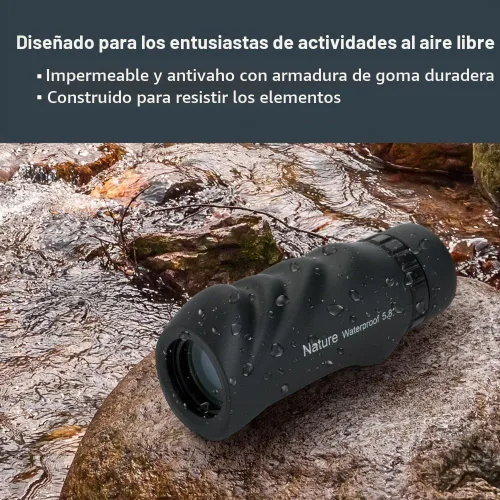 Vista 6 de Celestron – Monocular Nature 10x25 – Ideal para senderismo y observación de vida silvestre – Ópticas multicapa – Lente objetiva de 25mm – Prisma