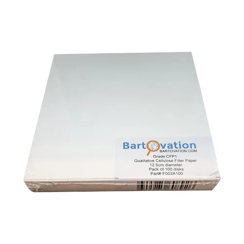 Vista 5 de Extracción cualitativa botánica celulosa medio fase 2 papel de filtro 4.3 in [100 Discos]