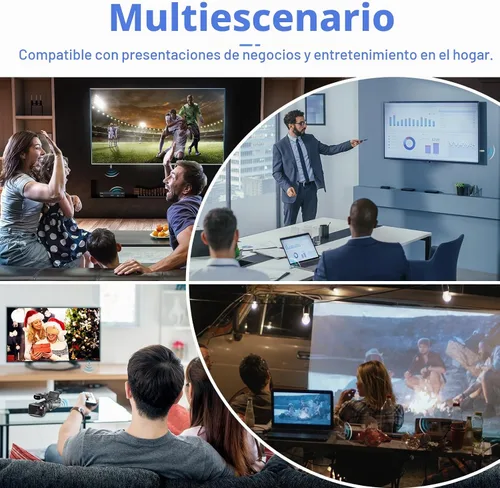 Vista 6 de Transmisor y receptor HDMI inalámbrico para PC/cámara/portátil/TV Box, 100FT Plug & Play, No WiFi/App/Bluetooth, 1080P Output, 4K Decode, Metal
