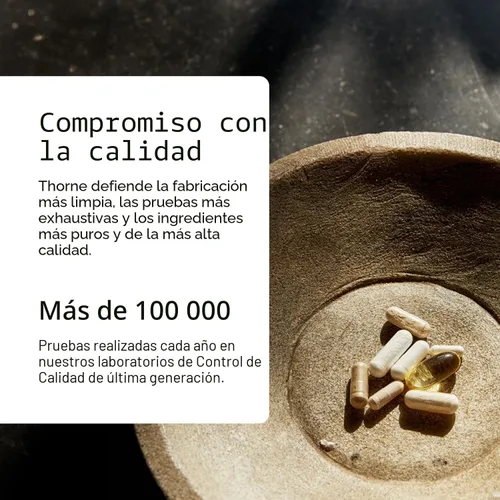 Vista 4 de THORNE - Complejo de hierro avanzado (anteriormente Ferrasorb) - Fórmula completa de apoyo sanguíneo* - Hierro elemental, ácido fólico, vitaminas B