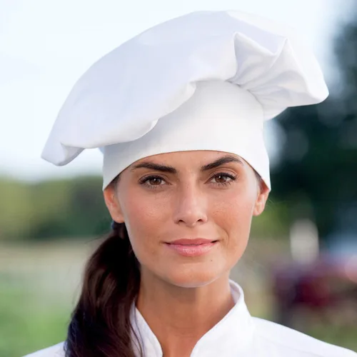 Vista 4 de Uncommon Threads - Gorro de chef de sarga unisex