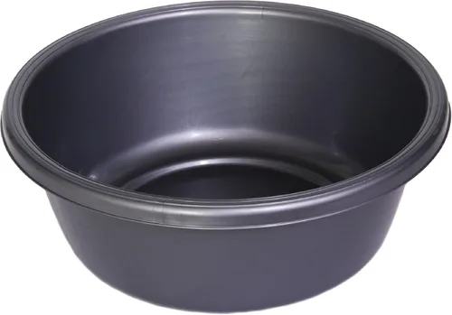 Vista 2 de Ybm Lavabo para casa, redondo, de plástico Blanco con puntos