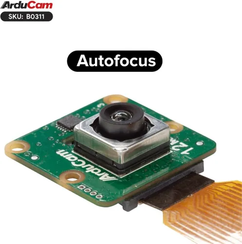 Vista 2 de Arducam Para Raspberry Pi Cámara Módulo 3 Amplio, 120 ° (D) IMX708 Autofocus Pi Cámara V3, 5.9 in 15-22 Pin FFC Cable