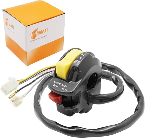 Vista 7 de M MATI Control de manillar Kill Stop Interruptor de Faro Botón para Suzuki LT500R QuadRacer 500 1987 1988 1989 1990 37400-43B00
