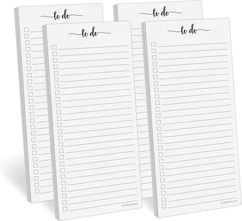 Vista 7 de 321Done (1 paquete de 2 bloc de notas para hacer (1) para comprar lista, paquete de 2 – 3.7 x 8.5 pulgadas (delgado, delgado, de mano – rayado (1)