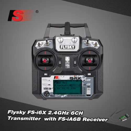 Vista 2 de GoolRC Flysky FS-i6X 2.4GHz 10CH AFHDS 2A Transmisor RC con receptor FS-iA6B para RC Drone Avión Helicóptero