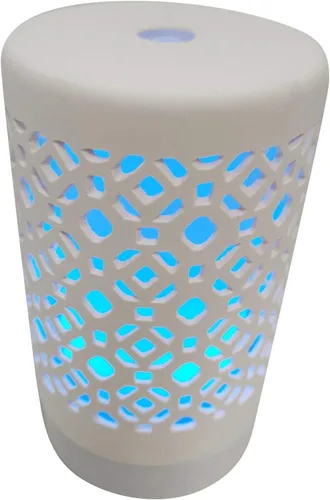 Vista 2 de EcoGecko Difusor de ambientador de aroma de aceite esencial de cerámica, humidificador ultrasónico de niebla fría con temporizadores para oficina