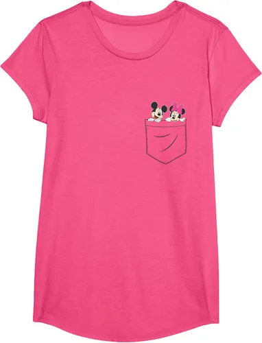 Vista 13 de Disney Mickey & Minnie Mouse - Camiseta de bolsillo pequeño para pareja