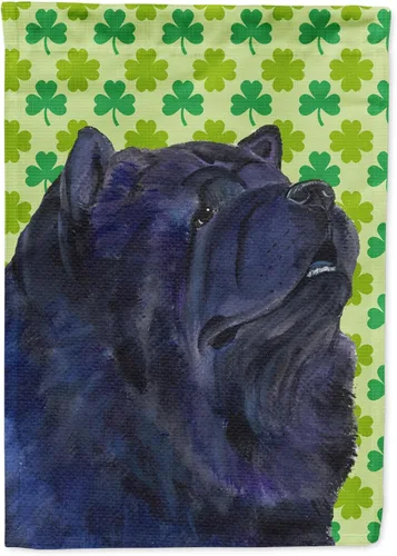 Vista 263 de Caroline's Treasures SS4442GF Affenpinscher Bandera de jardín con retrato de trébol del día de San Patricio para buzón, bandera decorativa