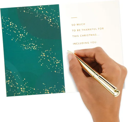 Vista 5 de Hallmark Tarjeta de Navidad de la firma (Merry, Thankful)