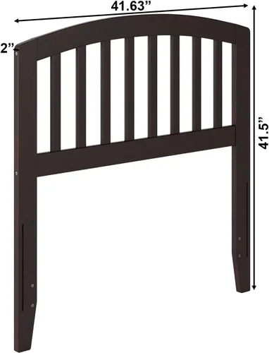 Vista 2 de AFI Atlantic Furniture AR288821 Richmond Cabecera individual, color espresso