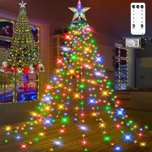 Vista 10 de Luces inteligentes para el día de San Valentín con estrella superior, control de aplicación, sincronización de música, cambio de color, luces