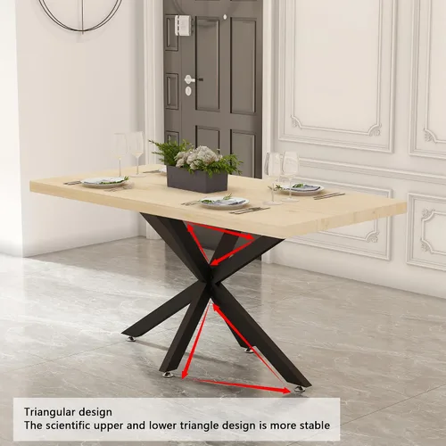 Vista 10 de Patas de mesa de comedor modernas de metal de 30 pulgadas con ventosas, base de escritorio resistente para superficie de mármol, vidrio, madera