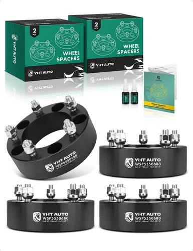Vista 11 de YHTAUTO Espaciadores de rueda de 5 x 5.5 de 2 pulgadas compatibles con Chevrolet, modelos Suzuki, Tracker, Geo Tracker, espaciadores de neumáticos