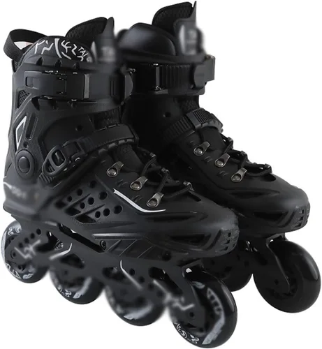 Vista 7 de Patines profesionales de carreras en línea unisex, para principiantes, para exteriores, patines de velocidad de rendimiento para adultos