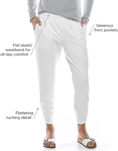 Vista 3 de Coolibar Pantalones Café Ruche para mujer UPF 50+ - Protección solar