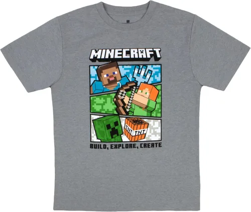 Vista 4 de Minecraft Conjunto de 2 sudaderas con capucha y camiseta para niños, conjunto de sudadera con capucha y camiseta