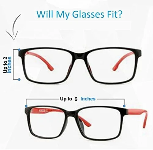 Vista 3 de Paquete de 2 fundas para gafas de sol y gafas de seguridad para hombres y mujeres