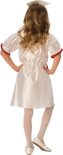Vista 3 de Halloween Concepts disfraz de enfermera para niñas, S, Blanco