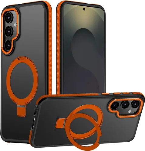 Vista 37 de Funda para Samsung Galaxy S24 Plus, soporte de anillo magnético ajustable [compatible con Magsafe], [protección a prueba de golpes de grado militar]