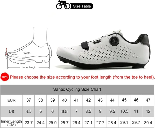 Vista 2 de Santic Cycling Shoes Road Cycling Riding Shoes Road Bike Shoes